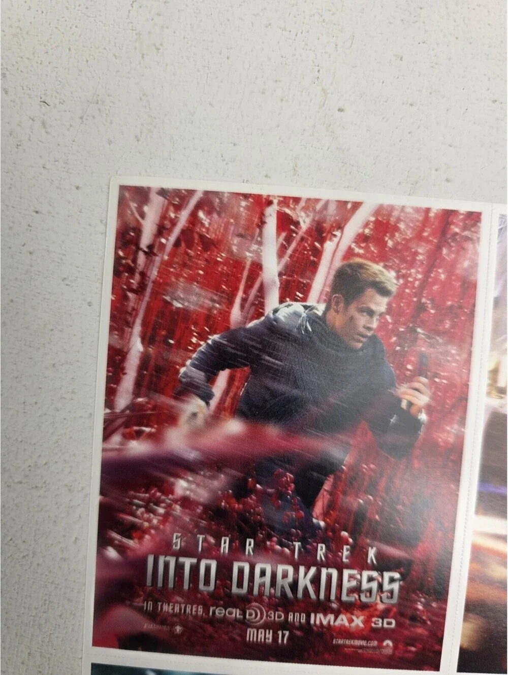 Star Trek Into Darkness Promo Movie Trading Cards Sheet - 9 Uncut - NEW! - RARE!